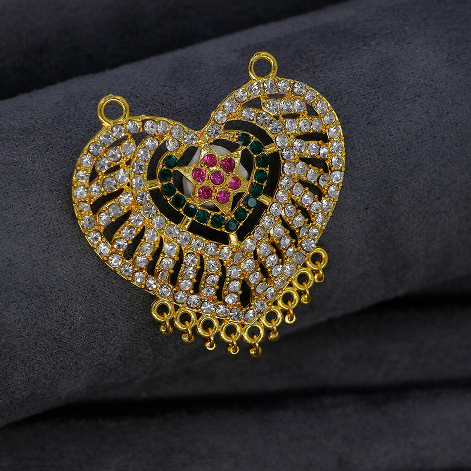 Dye Gold Plated Pendant with Austrian Stones for Women | Bridal Jewellery India