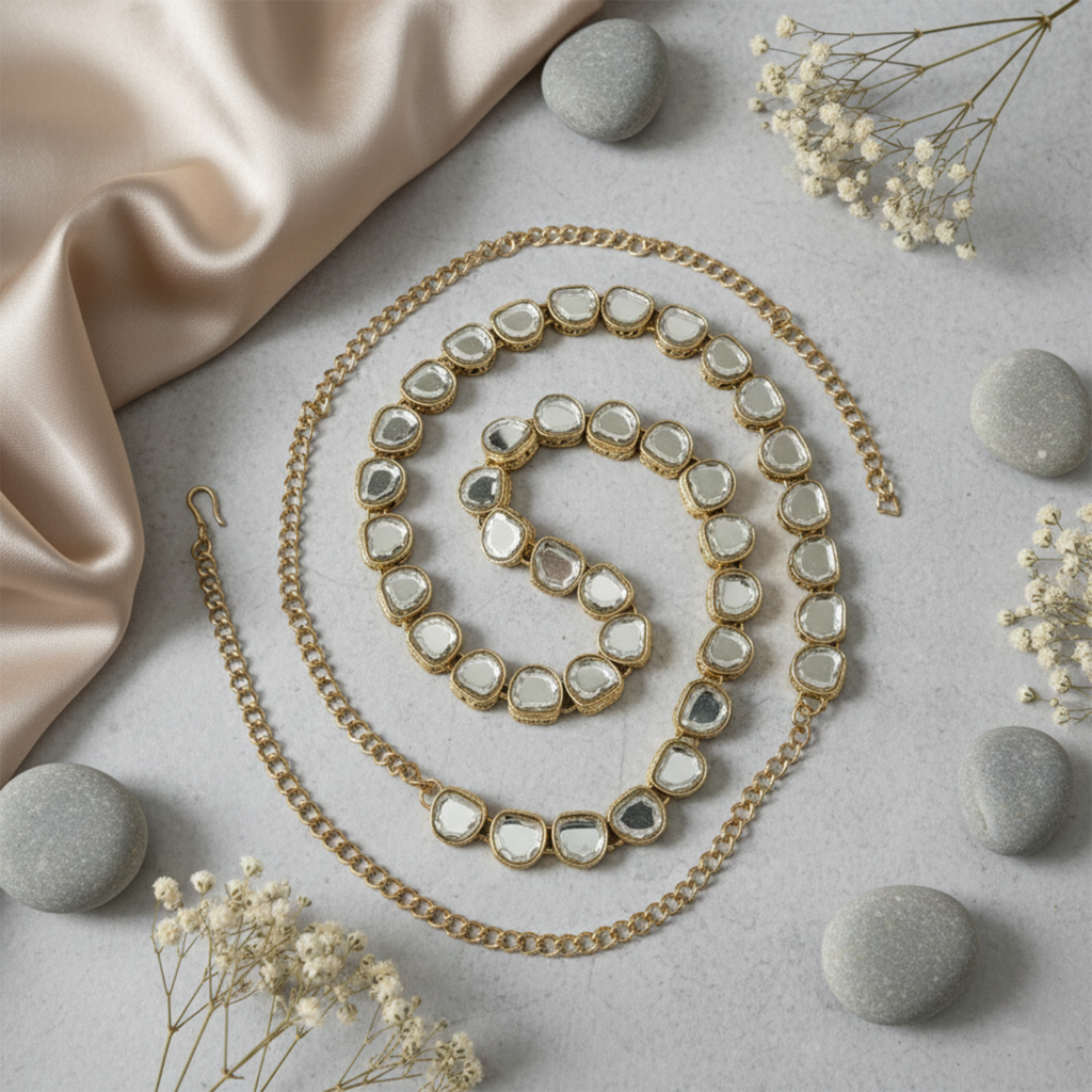 Classic Kundan Necklace in Gold Plated for Women Occasion | Bridal Jewellery India