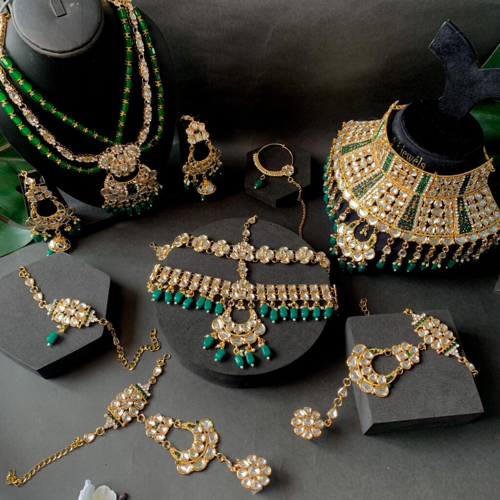 Kundan Choker Necklace in Gold Plated for Bridal Wear | Bridal Jewellery India