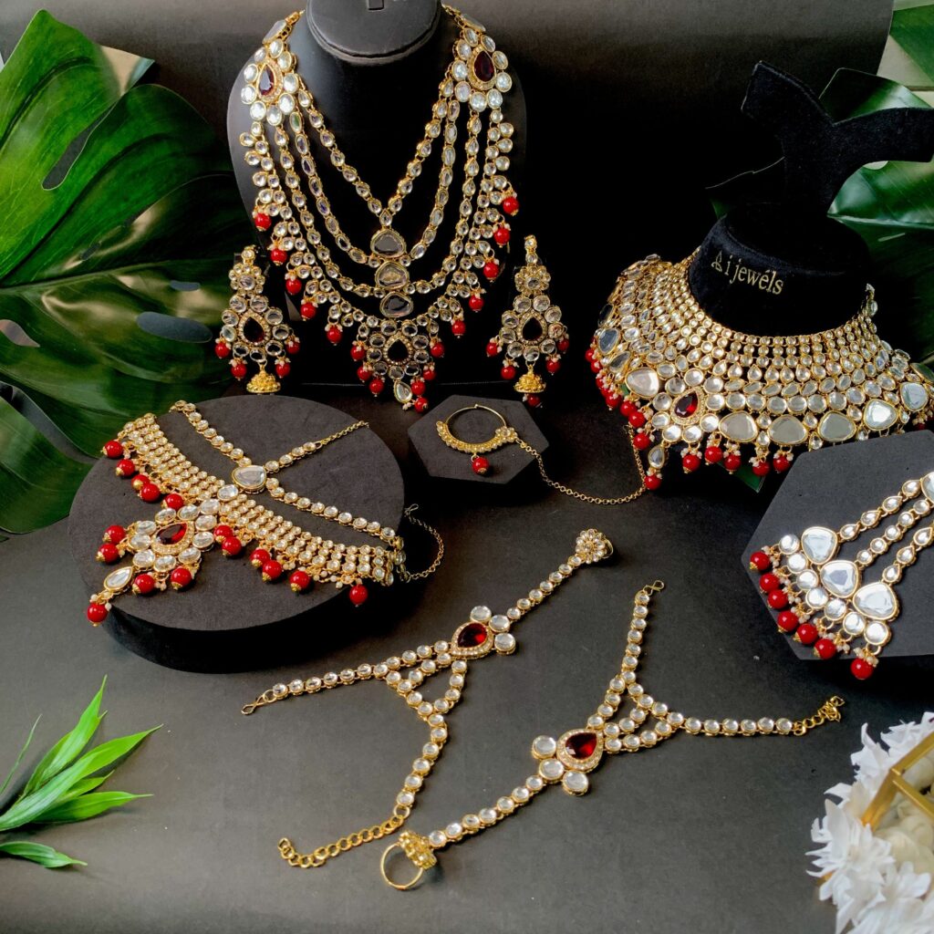 Kundan Choker Necklace in Gold Plated for Bridal Wear | Bridal Jewellery India