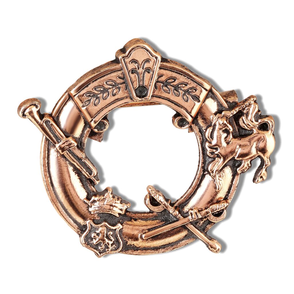 Rose Gold Plated Emblem Ring for Men | Bridal Jewellery India
