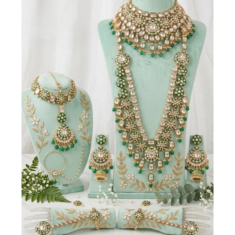 Kundan Choker Necklace in Gold Plated | Bridal Jewellery India