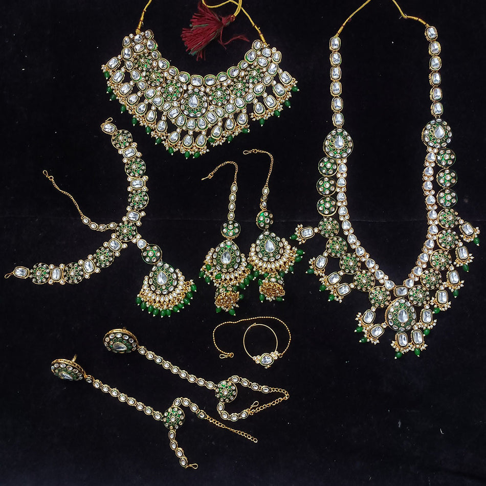 Kundan Choker Necklace in Gold Plated | Bridal Jewellery India