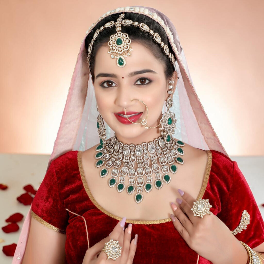Kundan Necklace in Gold Plated for Bridal Wear | Bridal Jewellery India