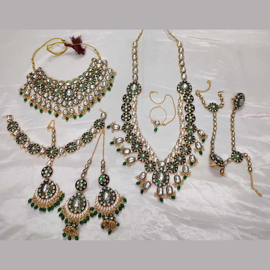 Kundan Choker Necklace in Gold Plated for Bridal Wear | Bridal Jewellery India