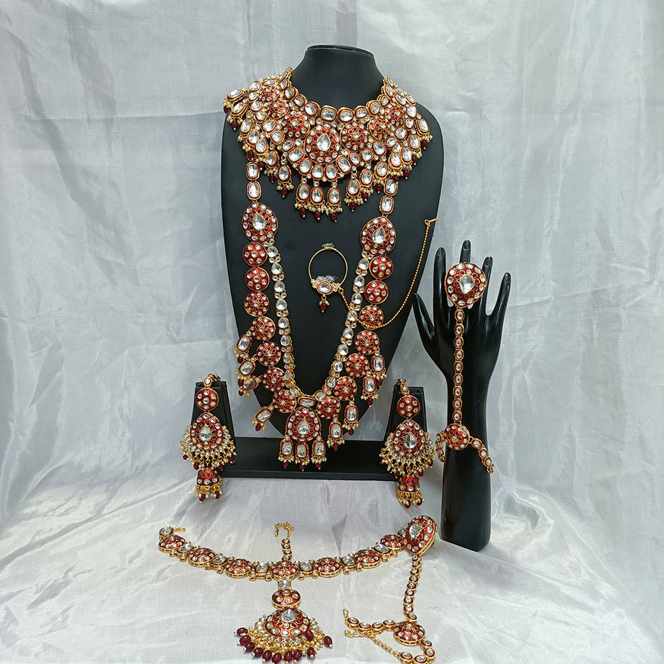 Kundan Choker Necklace in Gold Plated for Bridal | Bridal Jewellery India