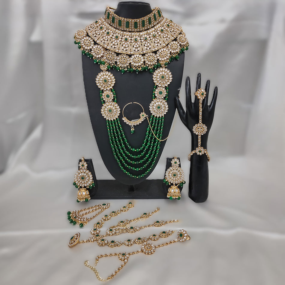 Kundan Choker Necklace in Gold Plated | Bridal Jewellery India