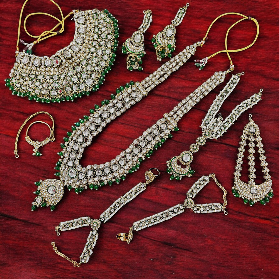 Kundan Choker Necklace in Gold Plated for Bridal | Bridal Jewellery India