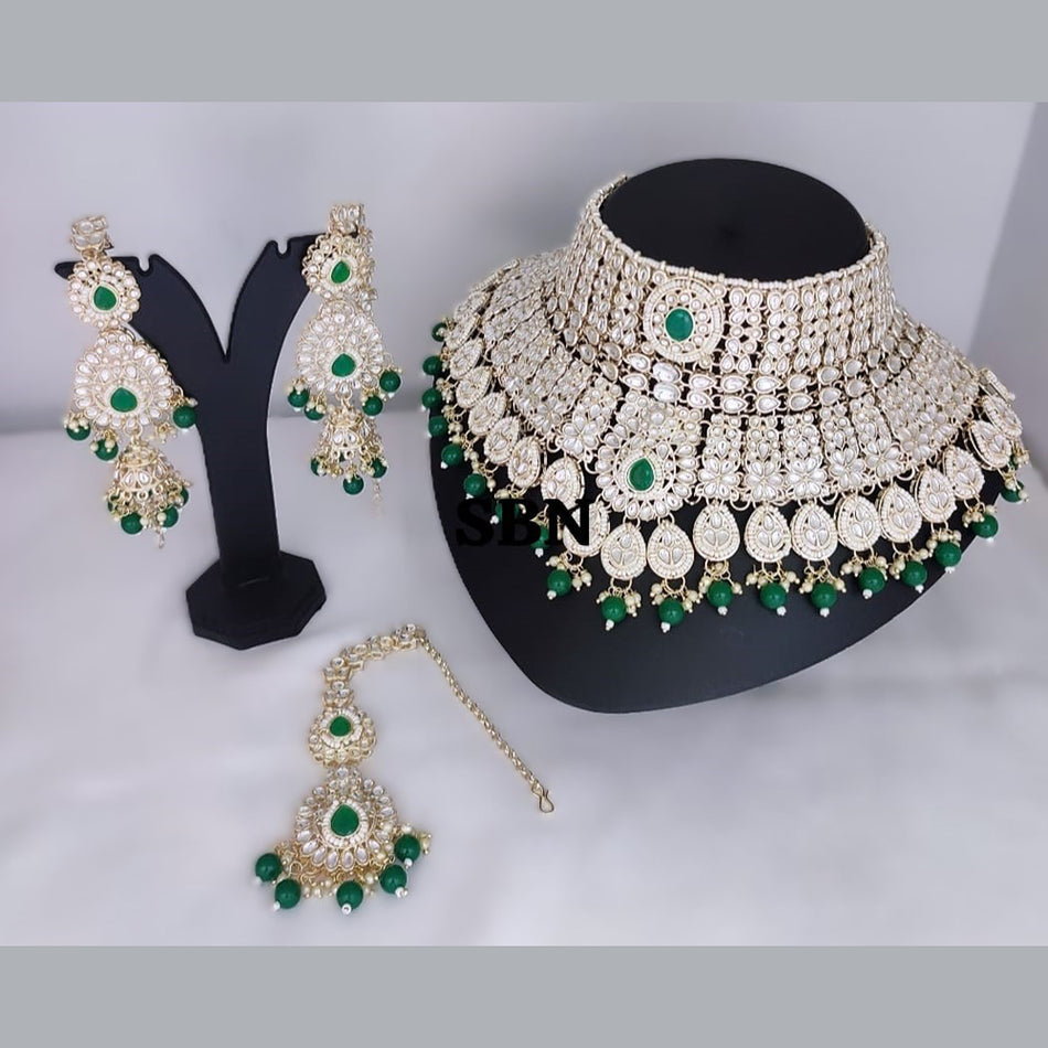Kundan Necklace in Gold Plated | Bridal Jewellery India