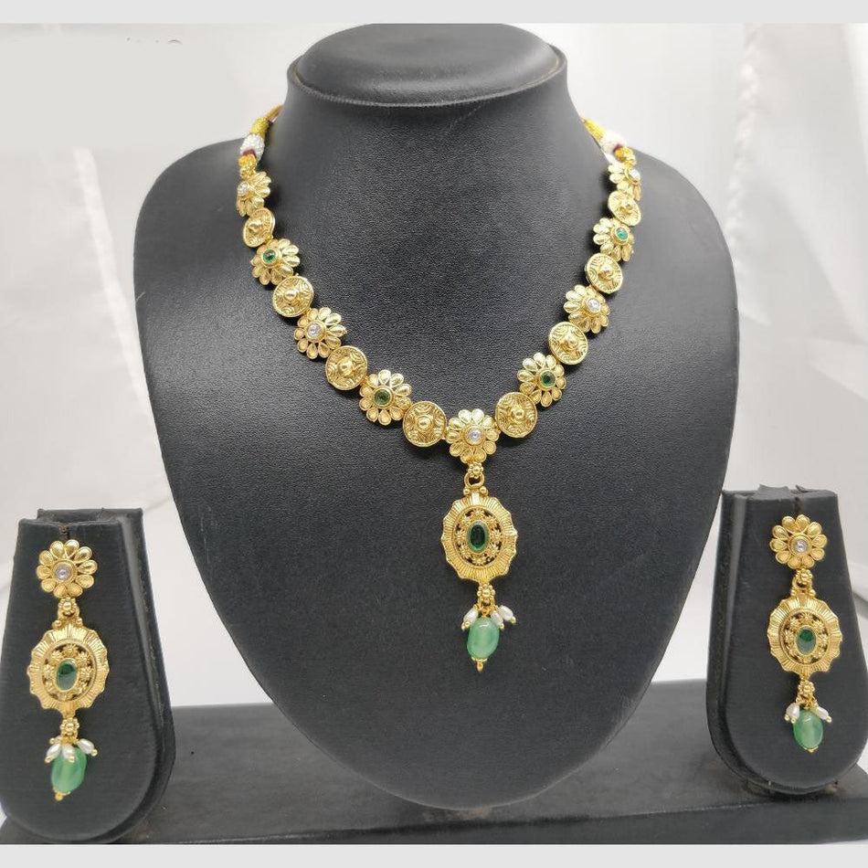 Pota Necklace in Brass   Copper
Rajwadi Style with Pota | Bridal Jewellery India