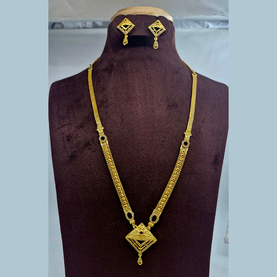 Rajwadi Necklace in Brass   Copper | Bridal Jewellery India