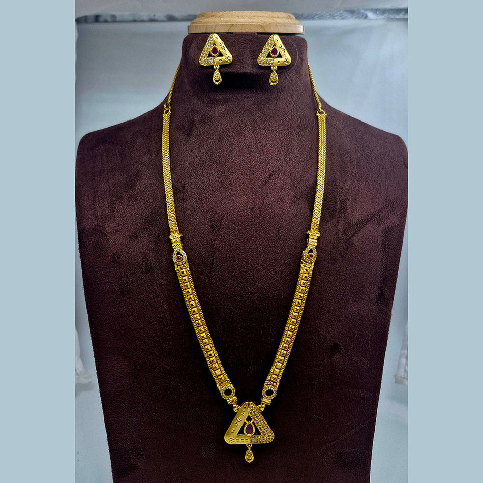 Rajwadi Necklace Set in Brass Copper | Bridal Jewellery India