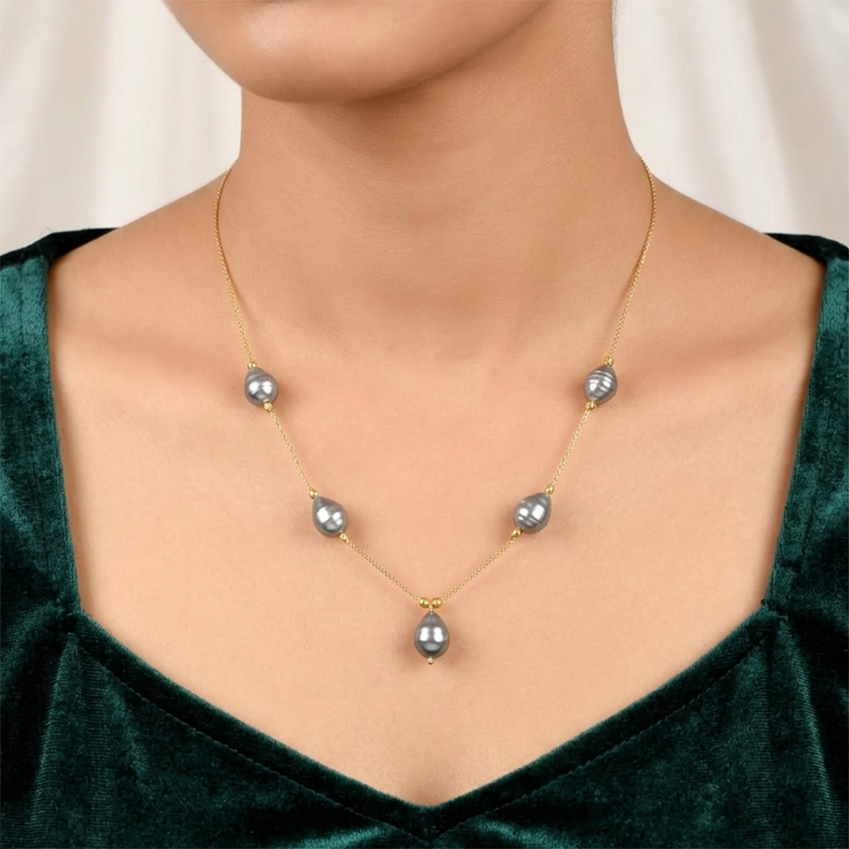 Rose Gold Plated Choker Necklace for Bridal Wear | Bridal Jewellery India