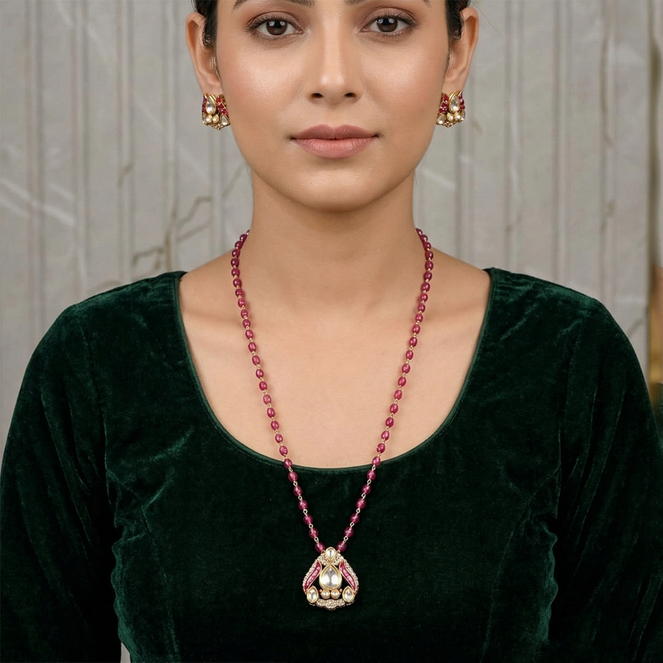 Kundan Choker Necklace in Gold Plated for Bridal Occasions | Bridal Jewellery India