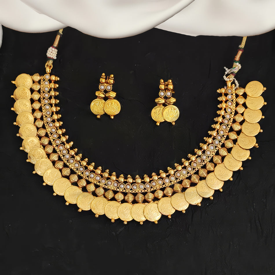 Pearl Necklace in Sterling Silver | Bridal Jewellery India
