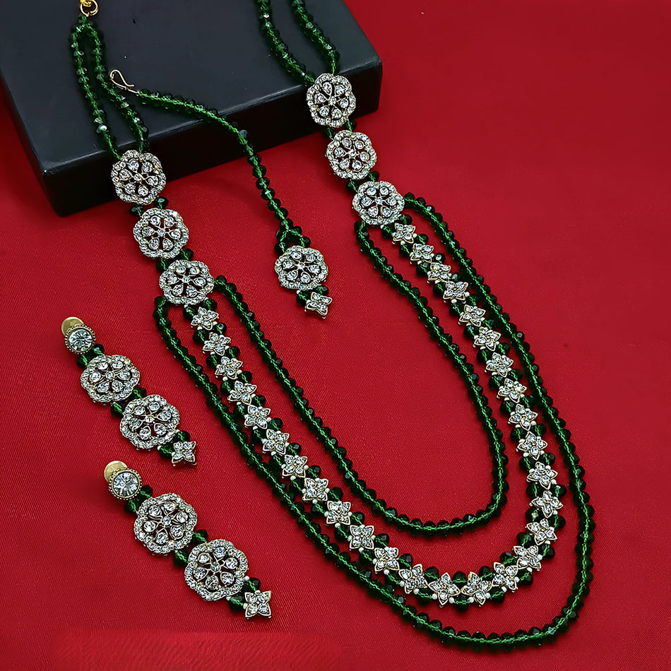 Knight Angel Necklace in Gold Plated Silver | Bridal Jewellery India