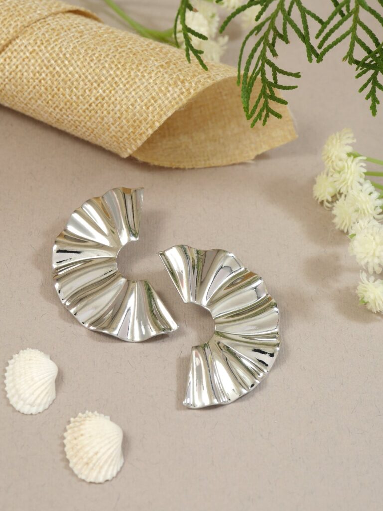Lightweight Silver Dangle Earrings for Women Occasion | Bridal Jewellery India