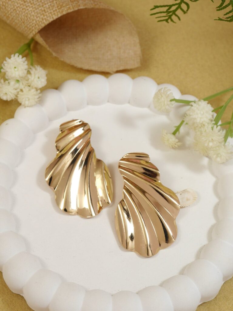 Lightweight Gold Plated Dangle Earrings for Women Occasion | Bridal Jewellery India