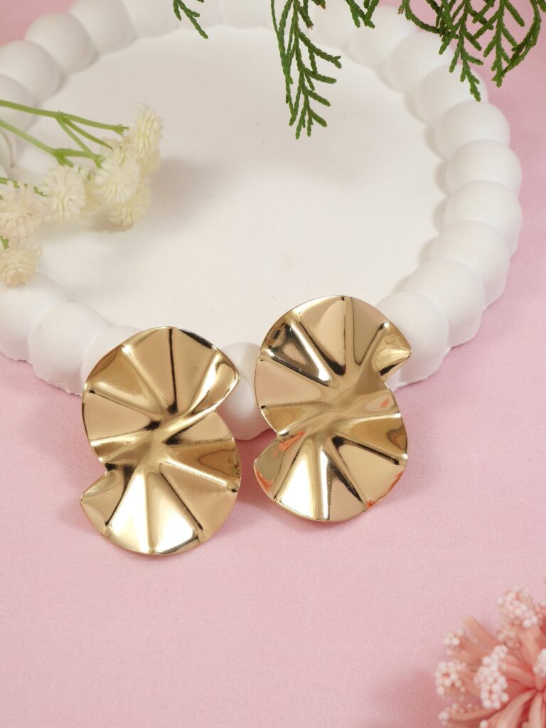 Lightweight Gold Plated Dangle Earrings for Women Occasion | Bridal Jewellery India