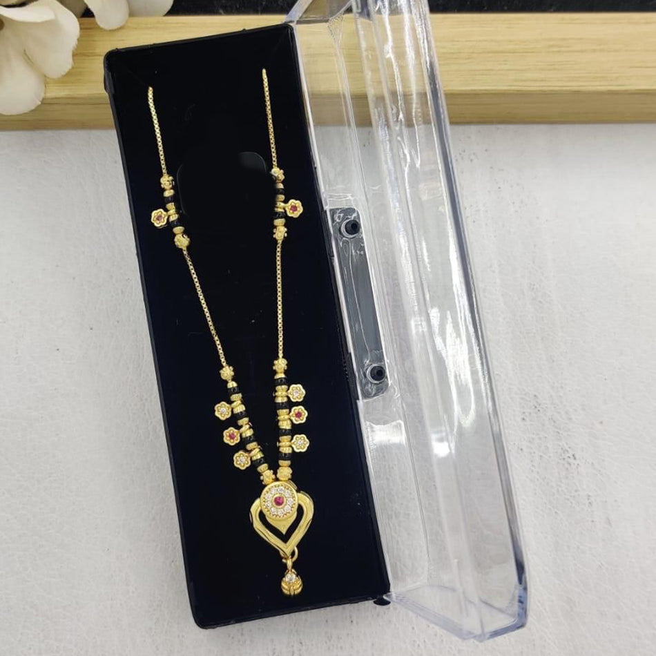 Graceful Pota Necklace in Rose Gold Plated | Bridal Jewellery India