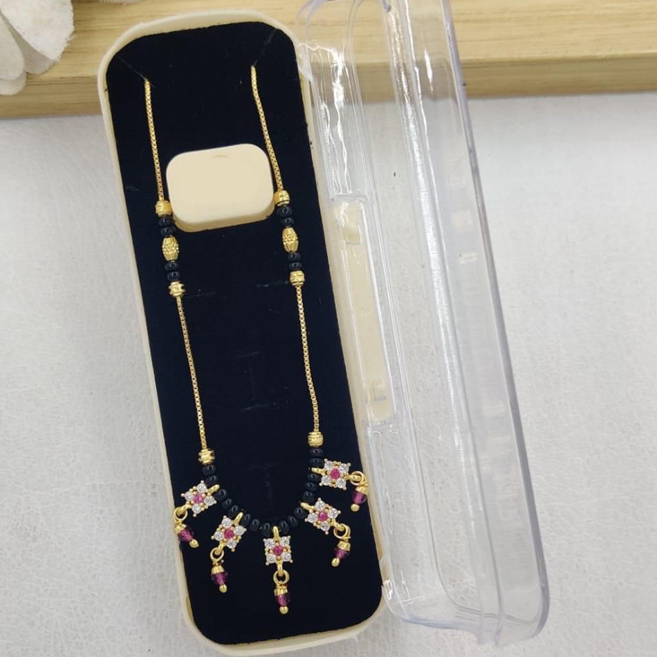 Graceful Pota Necklace in Gold Plated | Bridal Jewellery India