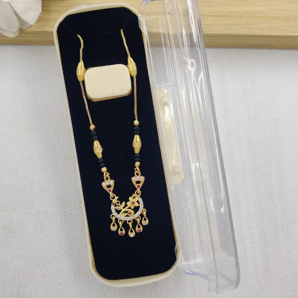 Graceful Pota Necklace in Rose Gold Plated | Bridal Jewellery India