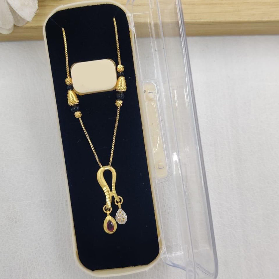 Graceful Pota Necklace in Gold Tone | Bridal Jewellery India