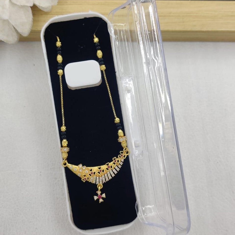 Graceful Pota Necklace in Rose Gold Plated | Bridal Jewellery India