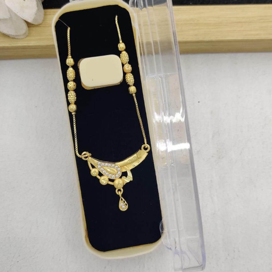 Austrian Stone Necklace in Gold Tone for Parties | Bridal Jewellery India