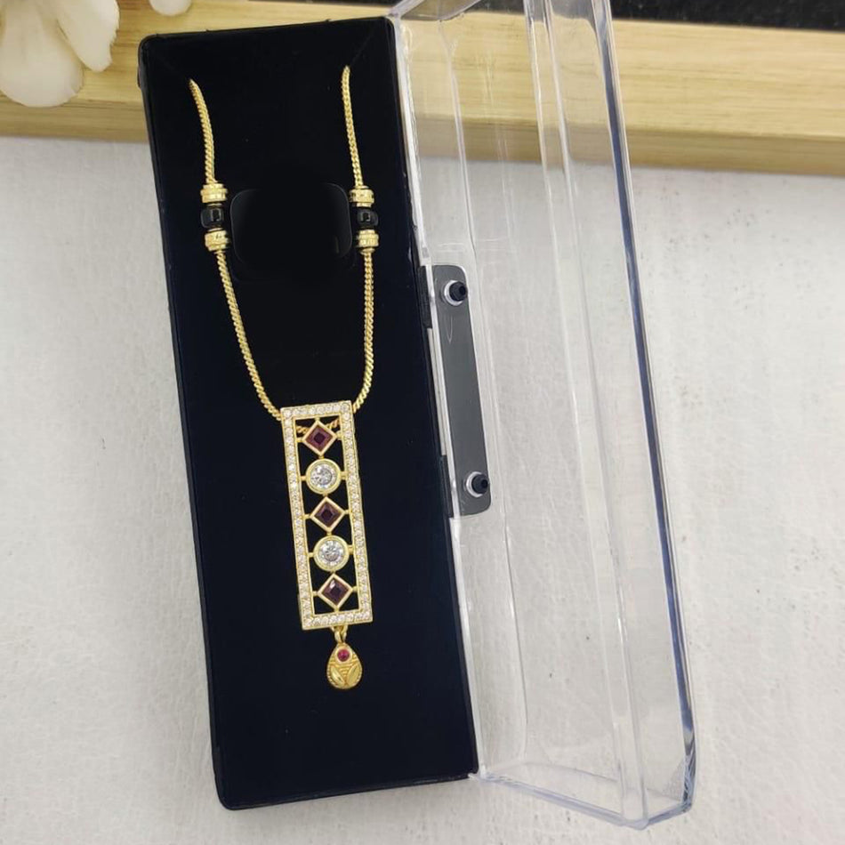 Graceful Pota Necklace in Rose Gold Plated | Bridal Jewellery India