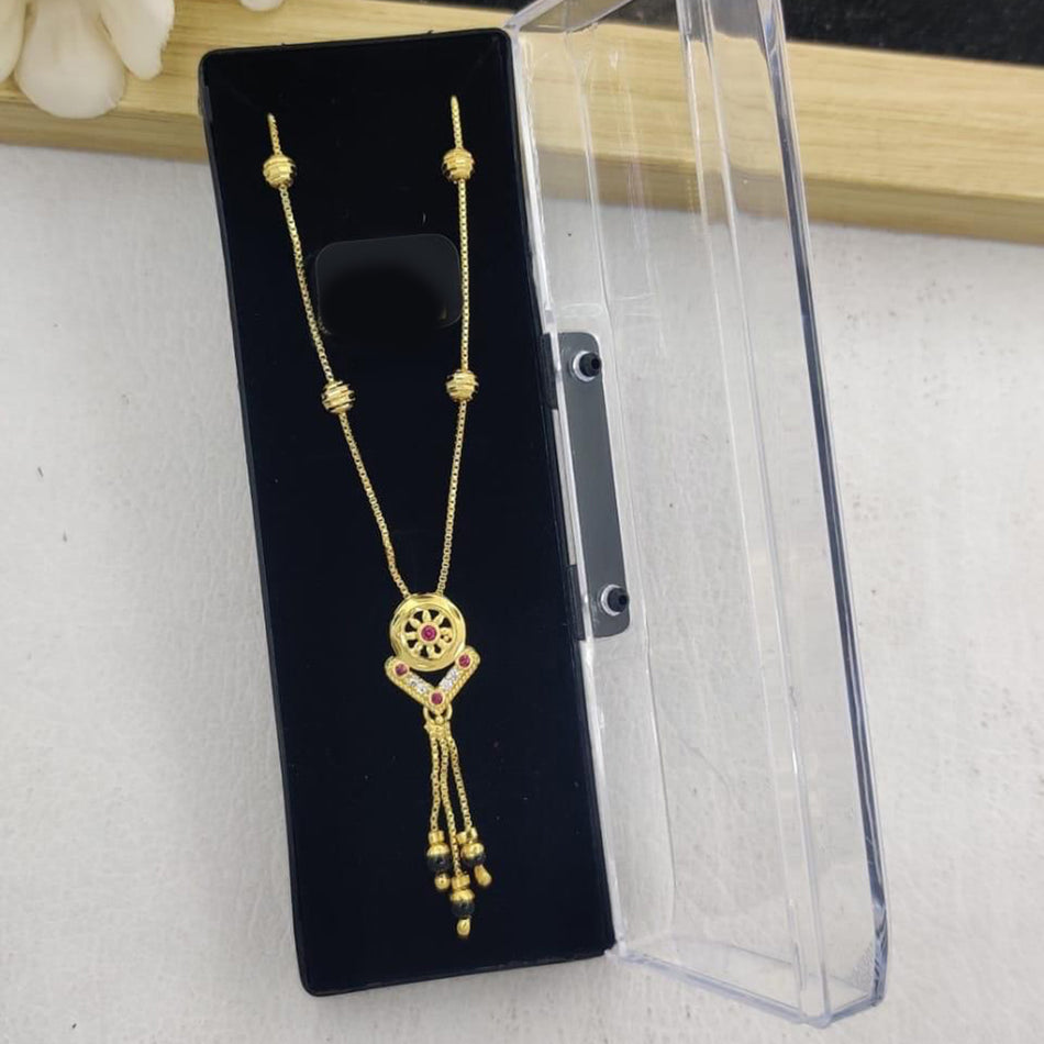 Graceful Pota Necklace in Gold Tone | Bridal Jewellery India