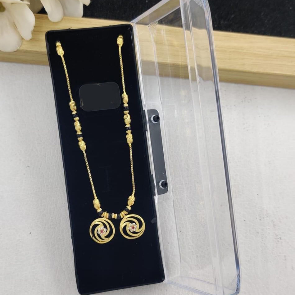 Graceful Pota Necklace in Rose Gold Plated | Bridal Jewellery India