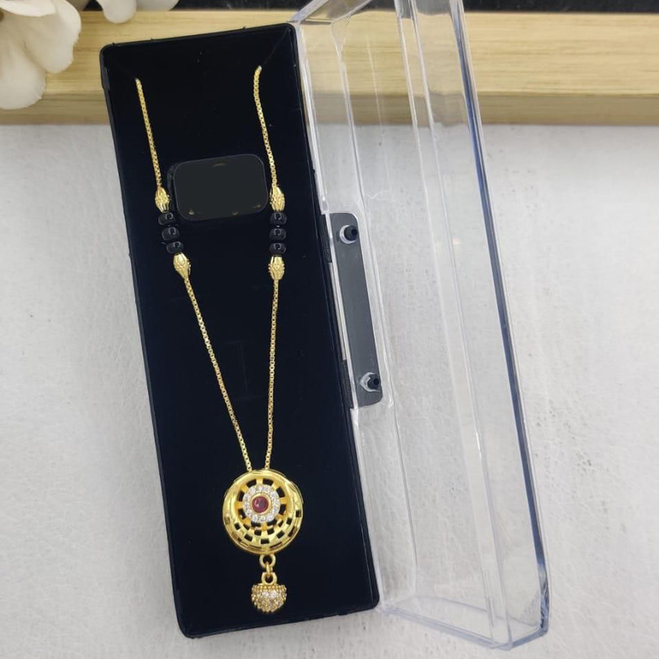 Rose Gold Plated Pota Necklace with Austrian Stones | Bridal Jewellery India