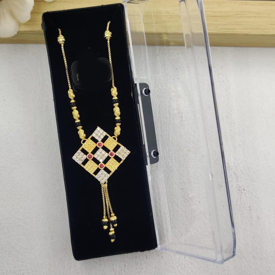 Austrian Stone Necklace in Gold Tone for Parties | Bridal Jewellery India