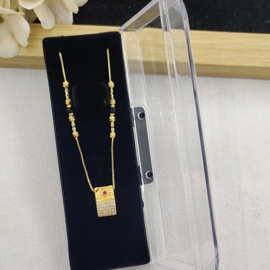 Graceful Pota Necklace in Rose Gold Plated | Bridal Jewellery India