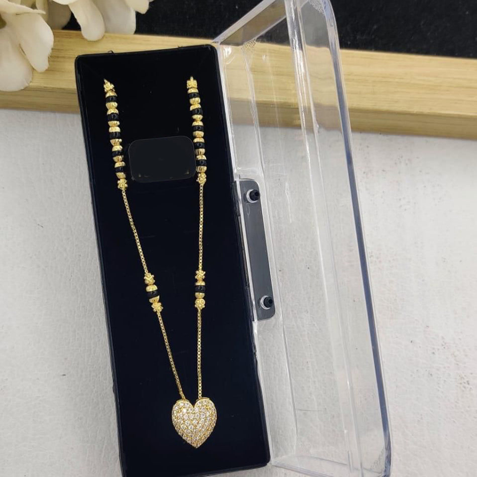 Heart Shape Necklace in Austrian Silver | Bridal Jewellery India