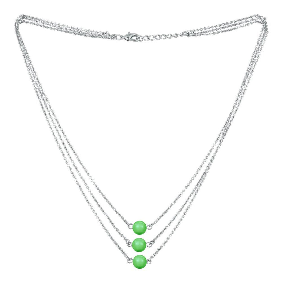 Necklace in Alloy & Pearl with Swarovski | Bridal Jewellery India