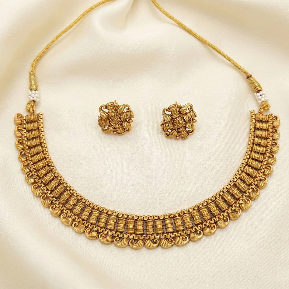 High Gold Plated Necklace Set for Wedding | Bridal Jewellery India