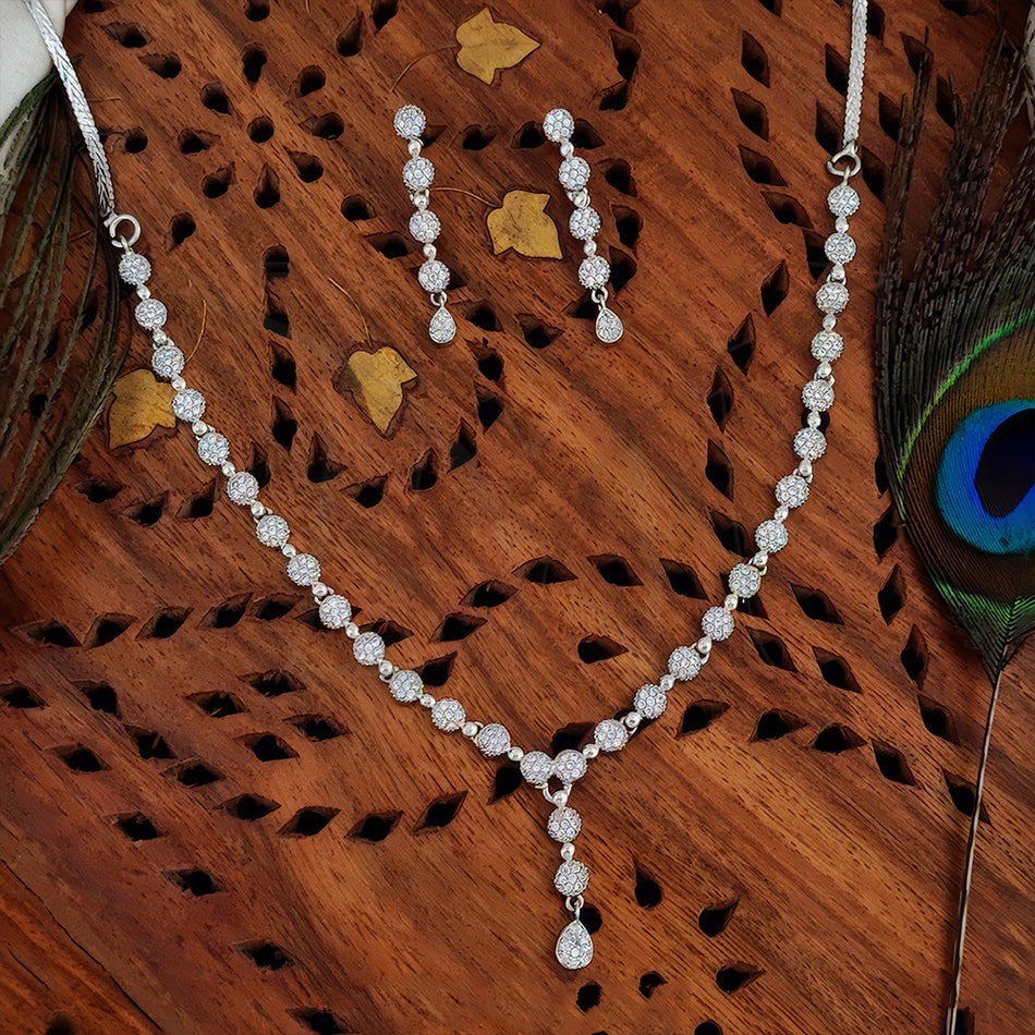 Royal Austrian Stone Necklace | Bridal Jewellery India