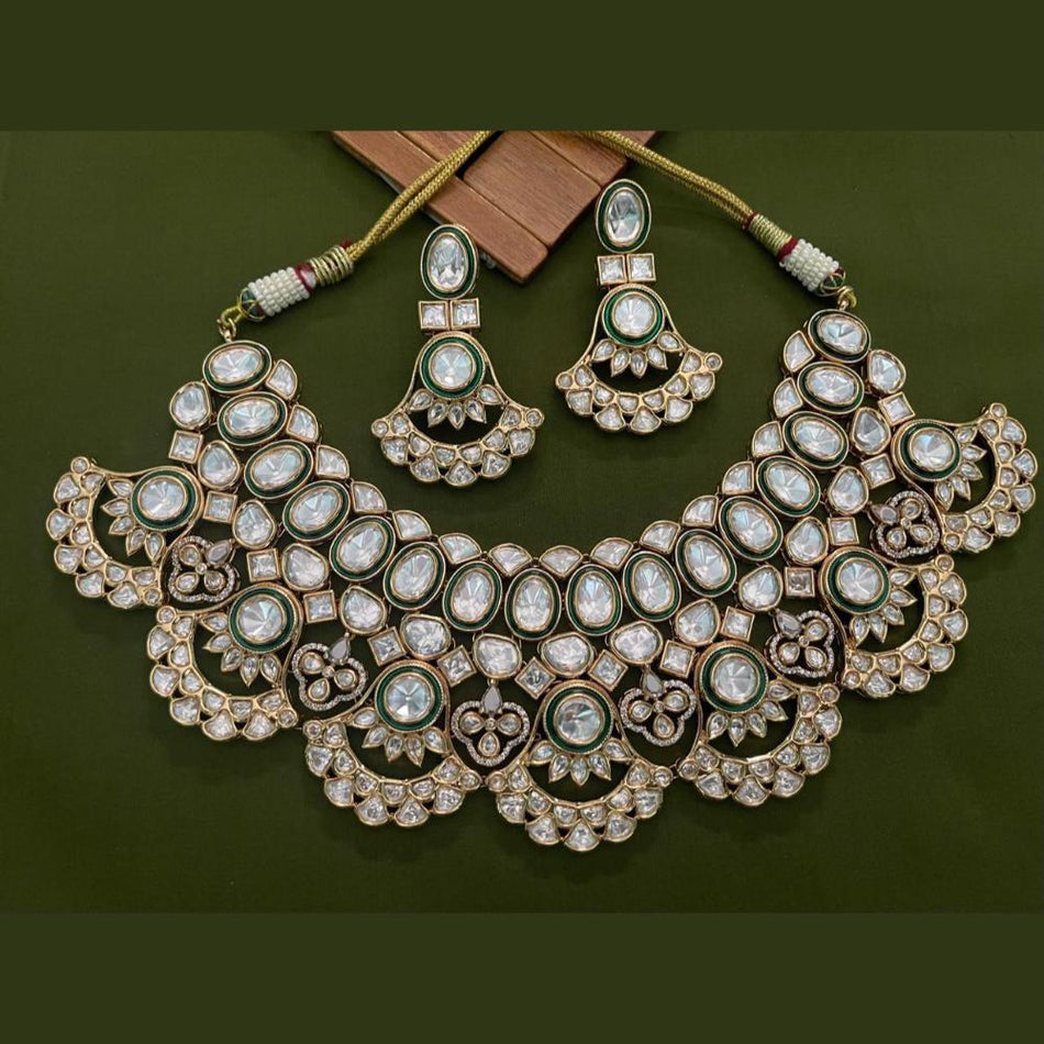 Kundan Necklace in Gold Plated for Special Occasions | Bridal Jewellery India