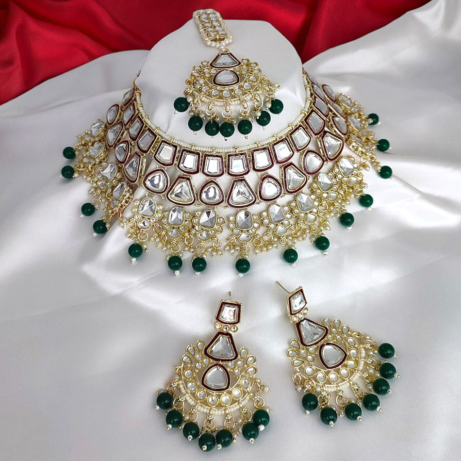 Kundan Choker in Gold Plated for Bridal Wear | Bridal Jewellery India