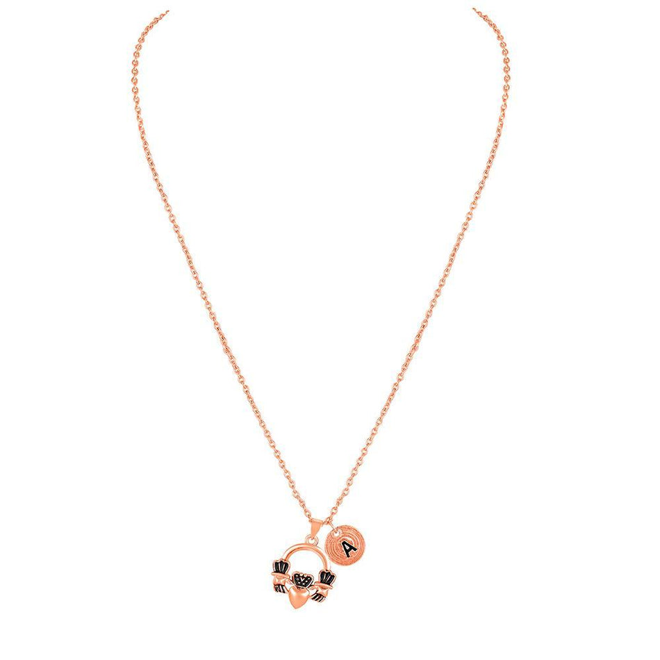 Heart Chain Necklace in Sterling Silver | Bridal Jewellery India