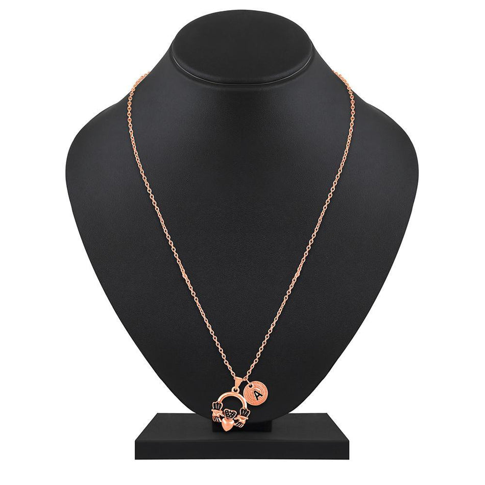 Heart Chain Necklace in Sterling Silver | Bridal Jewellery India