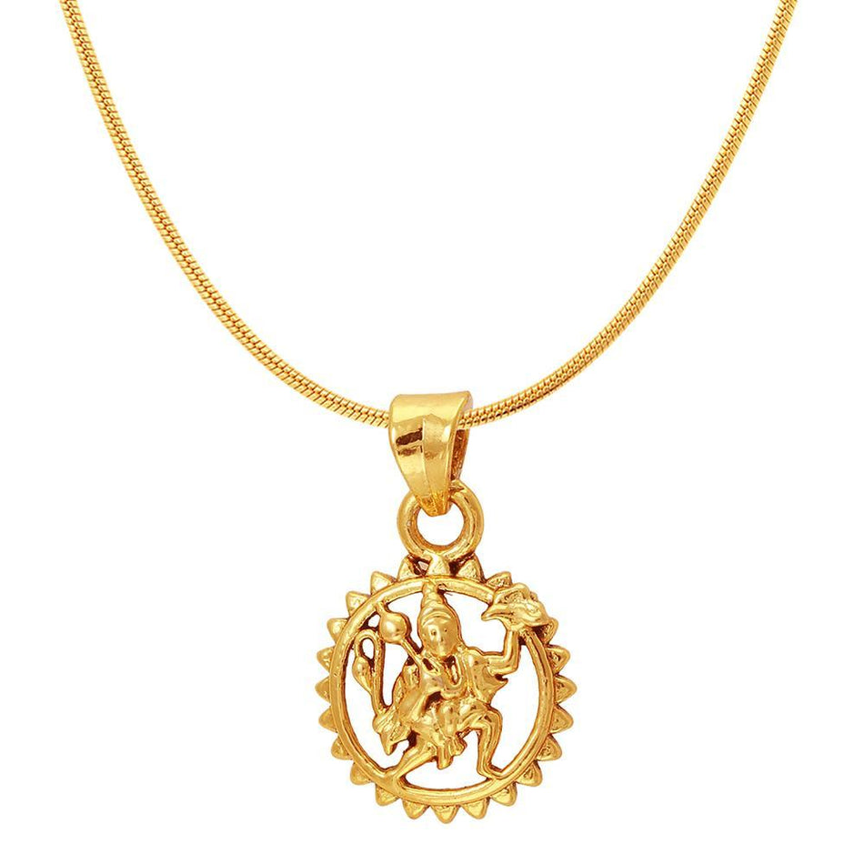 Hanuman Gold Plated Religious Pendant | Bridal Jewellery India
