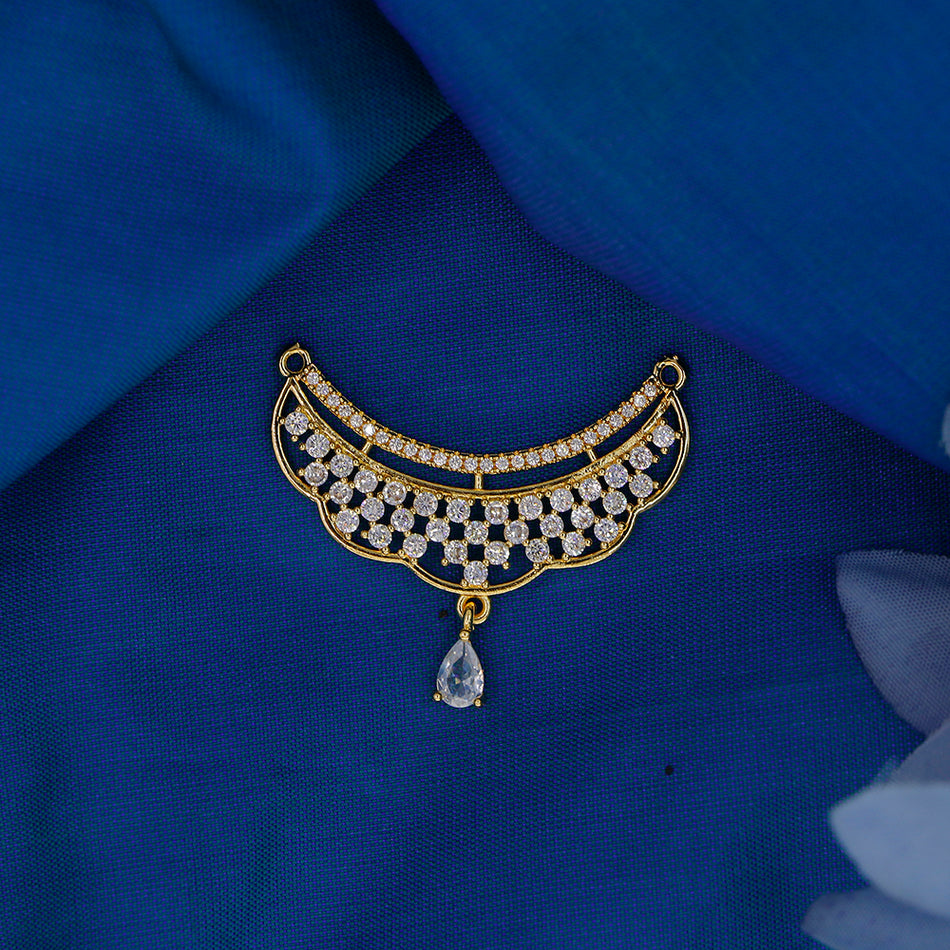 Dye Gold Plated Pendant with Austrian Stones for Women | Bridal Jewellery India