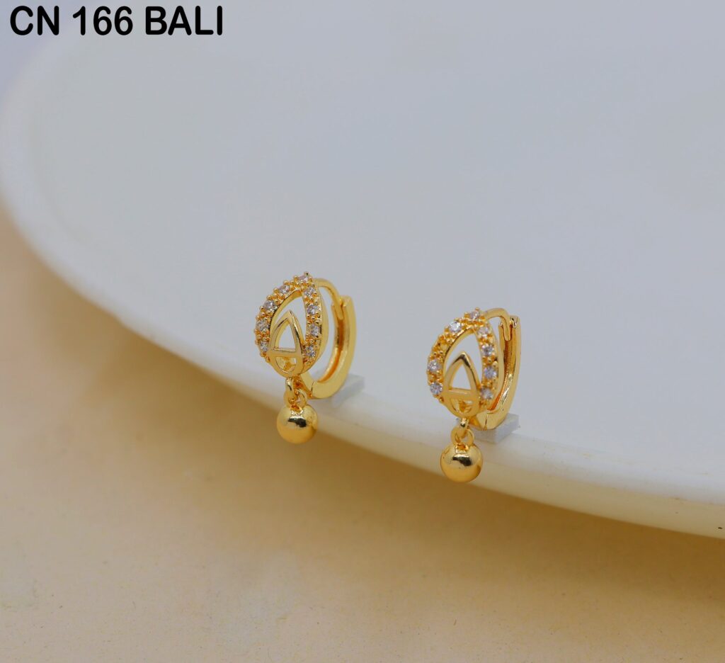 Gold Plated Bali Earrings | Bridal Jewellery India