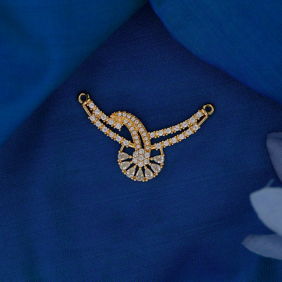 Dye Gold Plated Pendant with Austrian Stones for Women | Bridal Jewellery India