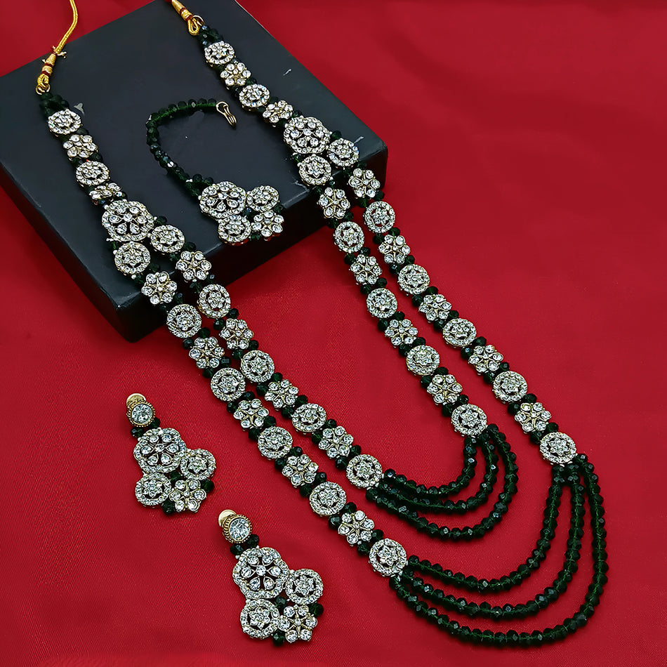 Knight Angel Necklace in Gold Plated | Bridal Jewellery India