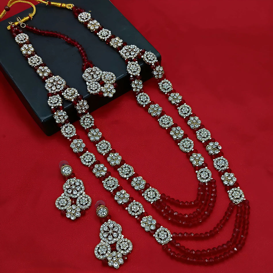 Gold Plated Angel Necklace for Special Occasions | Bridal Jewellery India