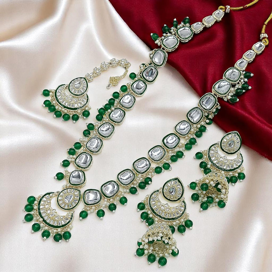 Kundan Choker Necklace in Gold Plated | Bridal Jewellery India